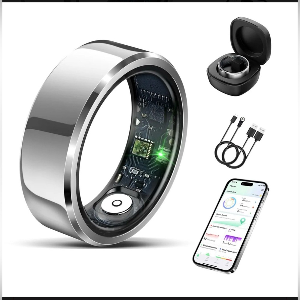 Smart Ring for Women Men-Wearable Fitness Tracker with Sleep Tracking Heart Rate